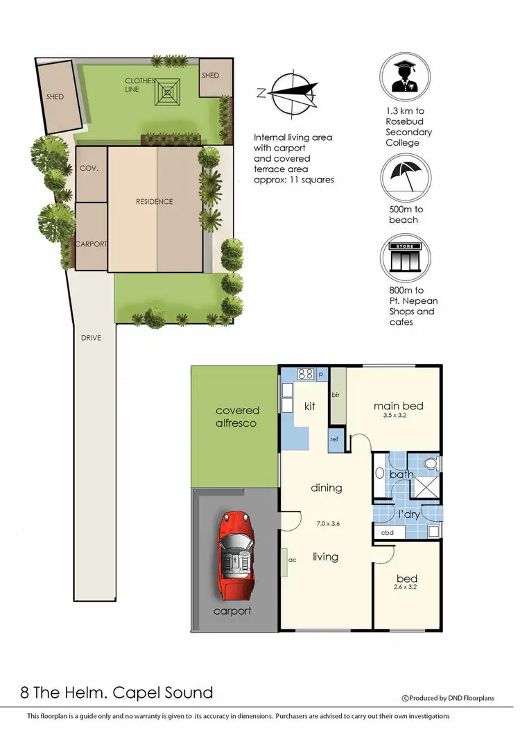 Floorplan of Homely house listing, 8 The Helm, Capel Sound VIC 3940