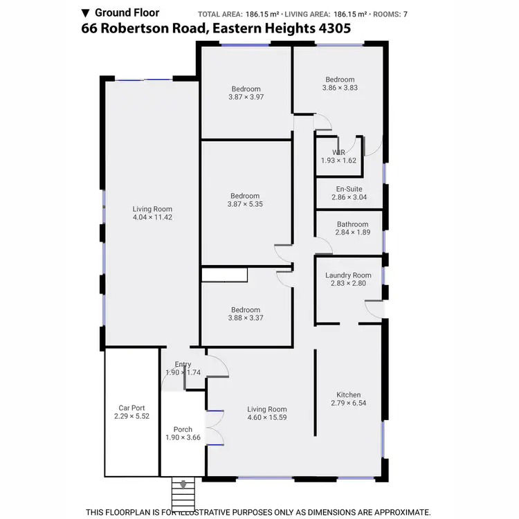 Floorplan of Homely house listing, 66 Robertson Road, Eastern Heights QLD 4305