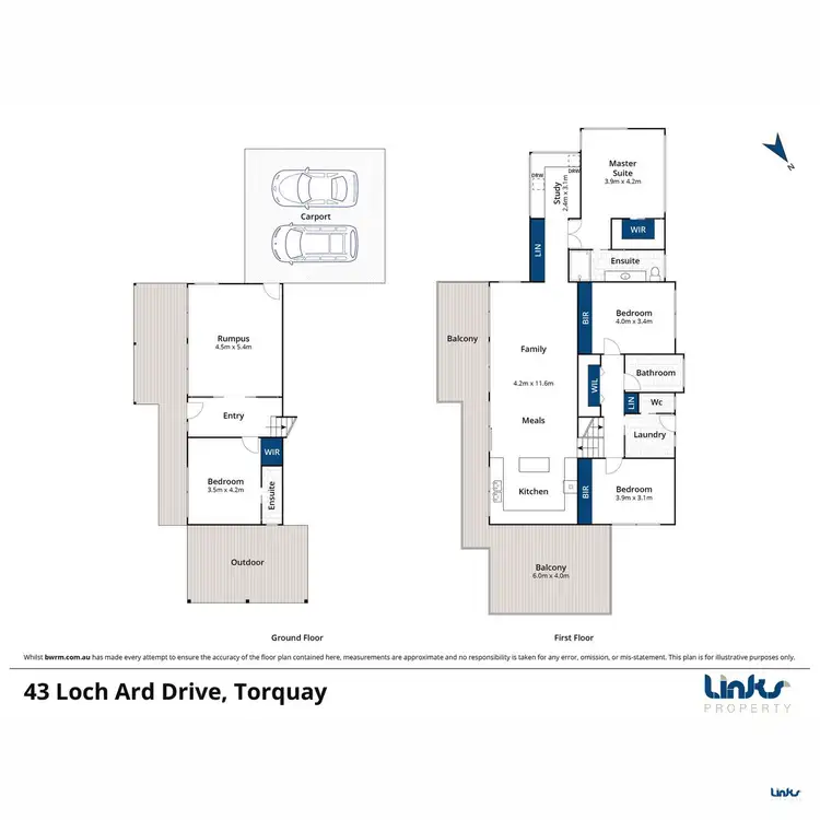 Floorplan of Homely house listing, 43 Loch Ard Drive, Torquay VIC 3228