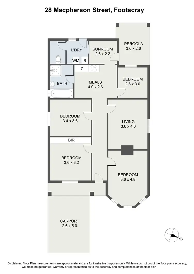 Floorplan of Homely house listing, 28 Macpherson Street, Footscray VIC 3011