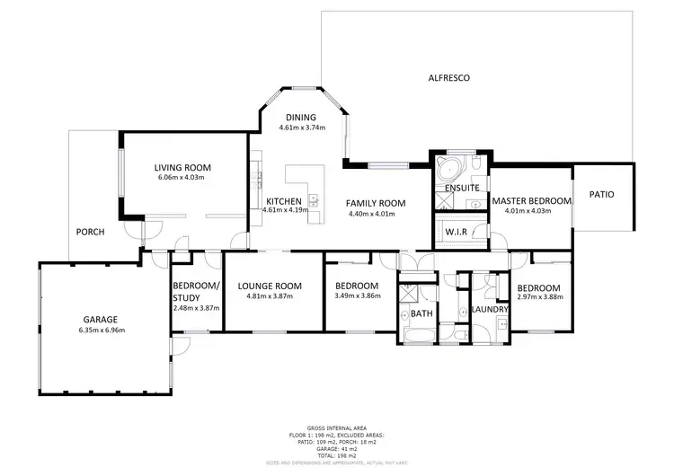 Floorplan of Homely house listing, 6 Peards Drive, East Albury NSW 2640