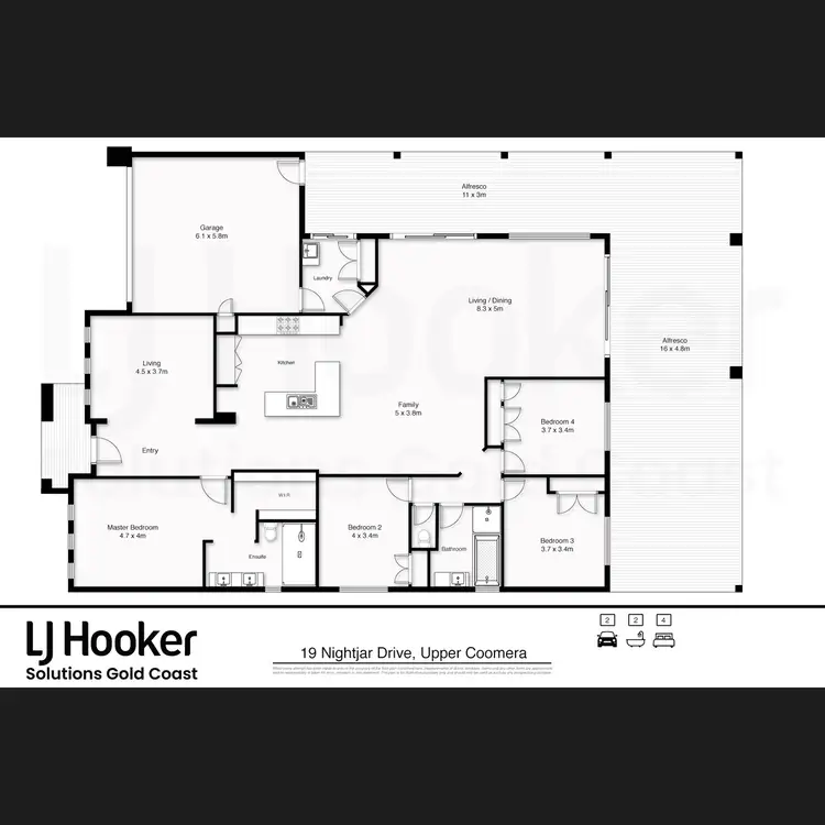 Floorplan of Homely house listing, 19 Nightjar Drive, Upper Coomera QLD 4209