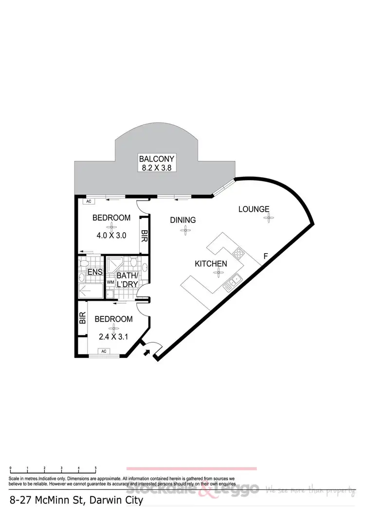 Floorplan of Homely apartment listing, 8/27 McMinn Street, Darwin City NT 800