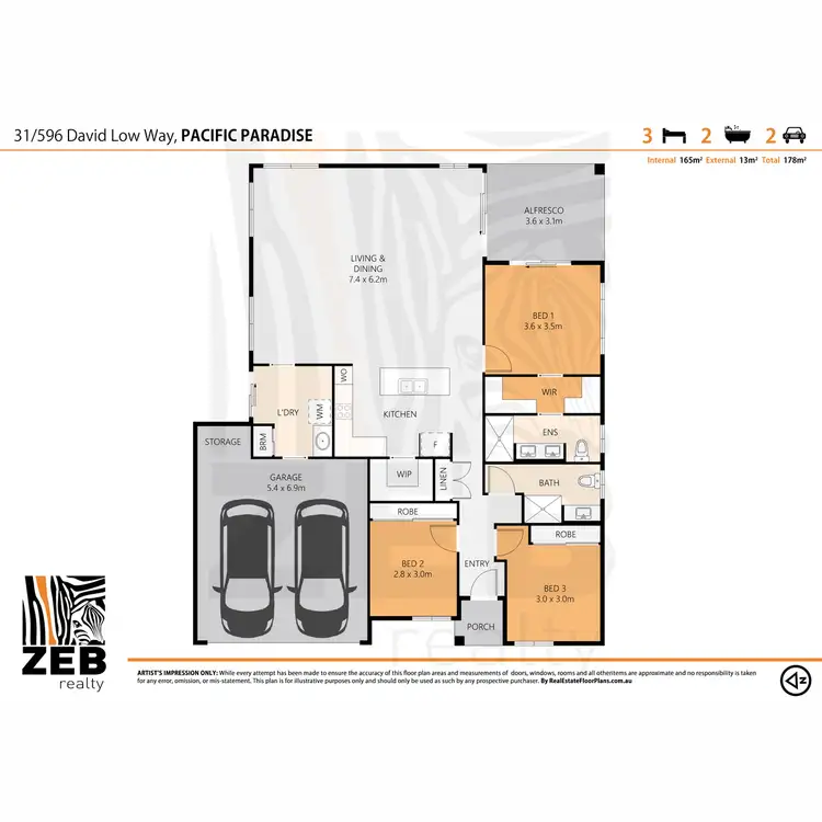 Floorplan of Homely house listing, 31/596 David Low Way, Pacific Paradise QLD 4564