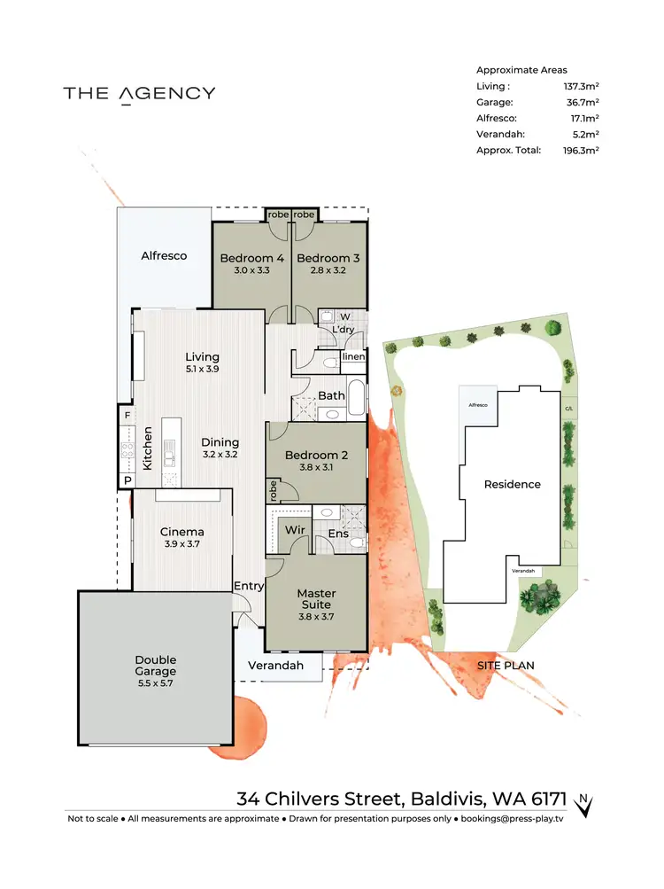 Floorplan of Homely house listing, 34 Chilvers Street, Baldivis WA 6171