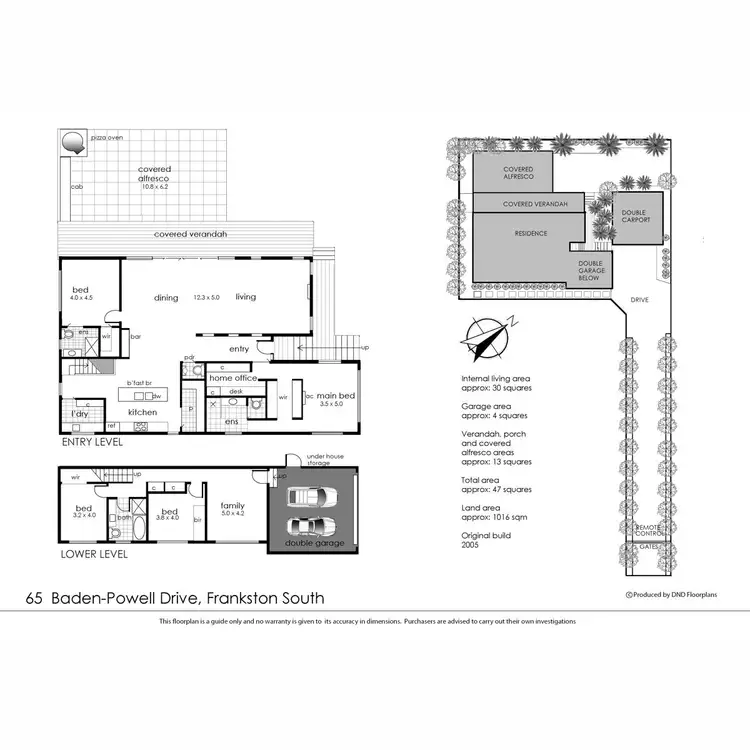 Floorplan of Homely house listing, 65 Baden Powell Drive, Frankston South VIC 3199
