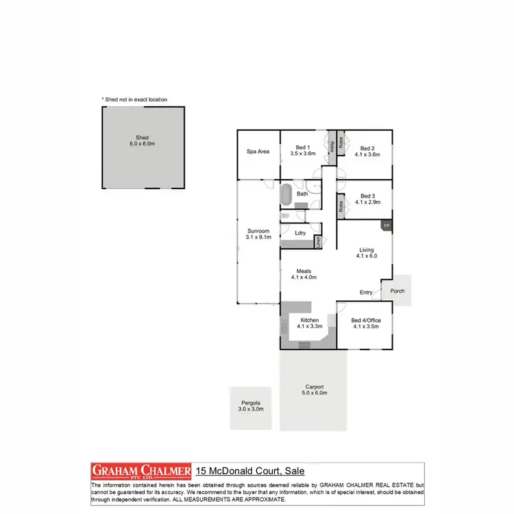 Floorplan of Homely house listing, 15 McDonald Court, Sale VIC 3850