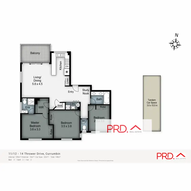 Floorplan of Homely apartment listing, 11/12-14 Thrower Drive, Currumbin QLD 4223