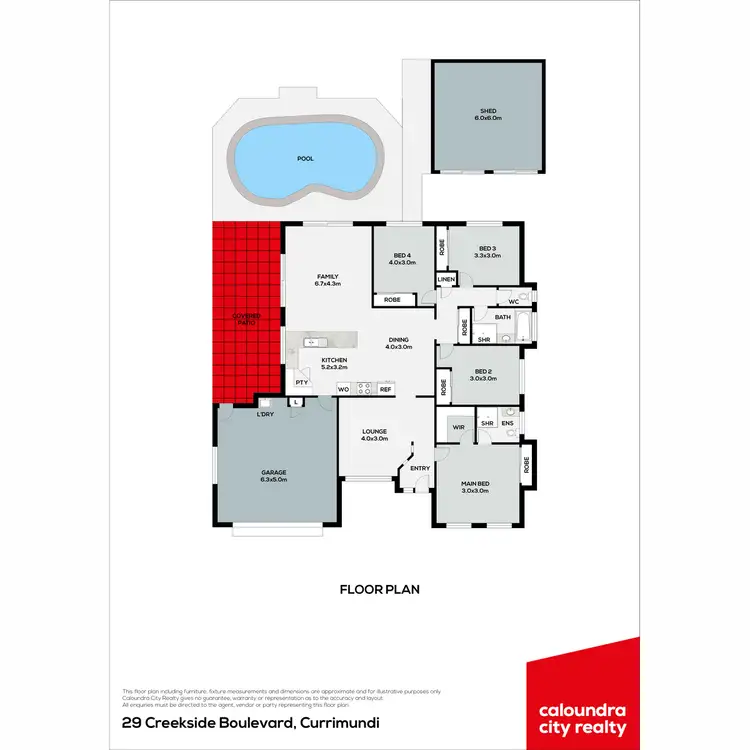 Floorplan of Homely house listing, 29 Creekside Boulevard, Currimundi QLD 4551
