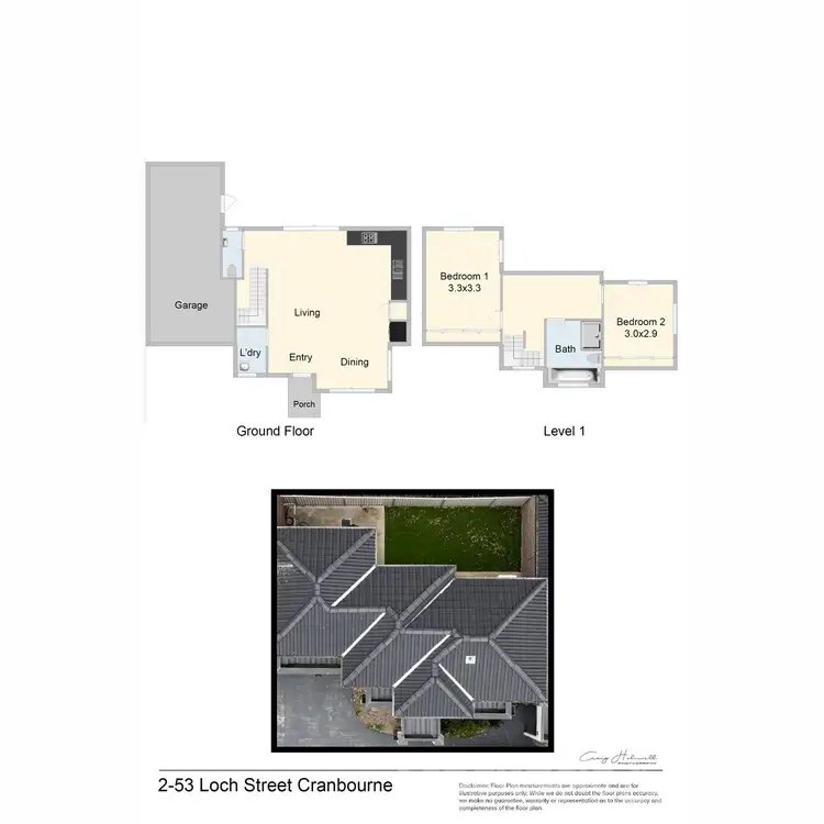 Floorplan of Homely townhouse listing, 2/53 Loch Street, Cranbourne VIC 3977