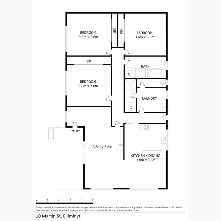 Floorplan of Homely house listing, 10 Martin Street, Elliminyt VIC 3250