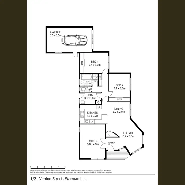 Floorplan of Homely house listing, 1/21 Verdon Street, Warrnambool VIC 3280