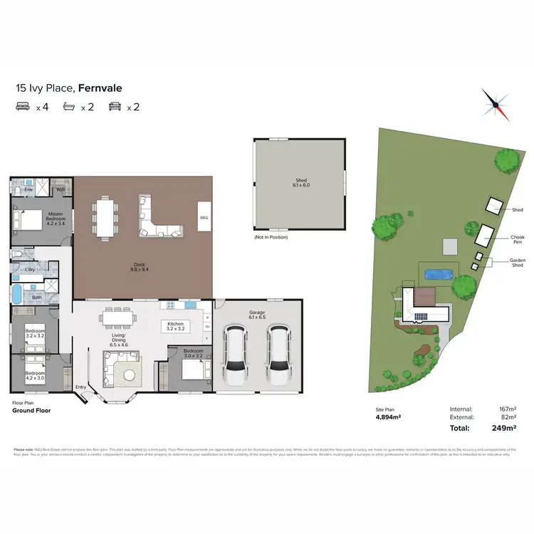 Floorplan of Homely house listing, 15 Ivy Place, Fernvale QLD 4306
