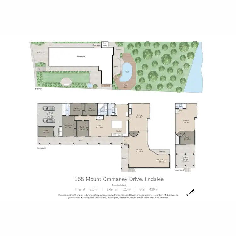 Floorplan of Homely house listing, 155 Mount Ommaney Drive, Jindalee QLD 4074