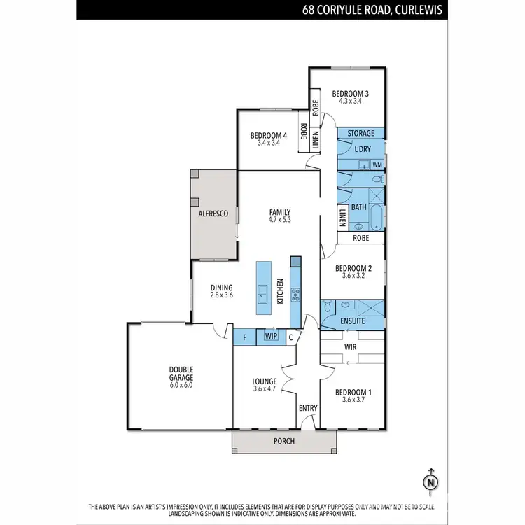 Floorplan of Homely house listing, 68 Coriyule Road, Curlewis VIC 3222