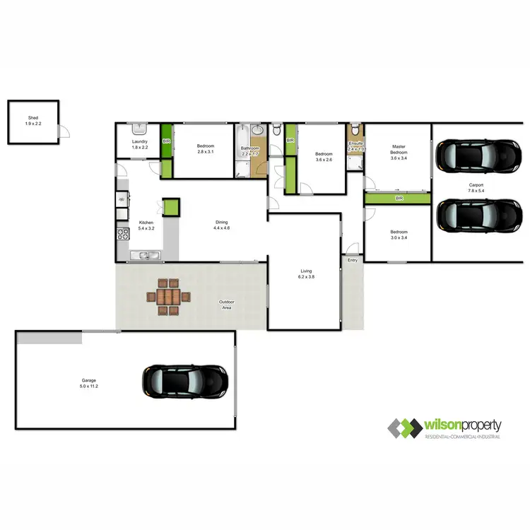 Floorplan of Homely house listing, 22 Gunyah Grove, Traralgon VIC 3844