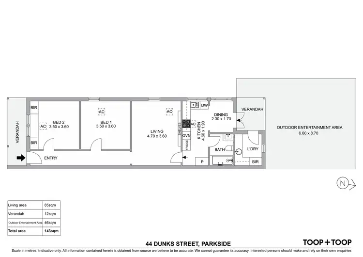 Floorplan of Homely house listing, 44 Dunks Street, Parkside SA 5063
