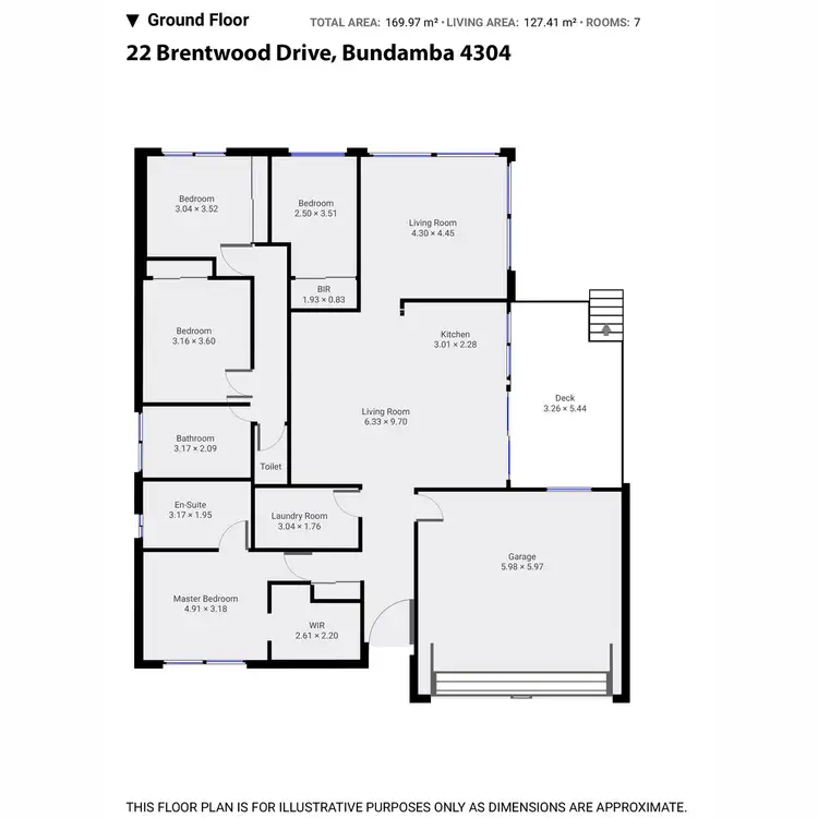 Floorplan of Homely house listing, 22 Brentwood Drive, Bundamba QLD 4304