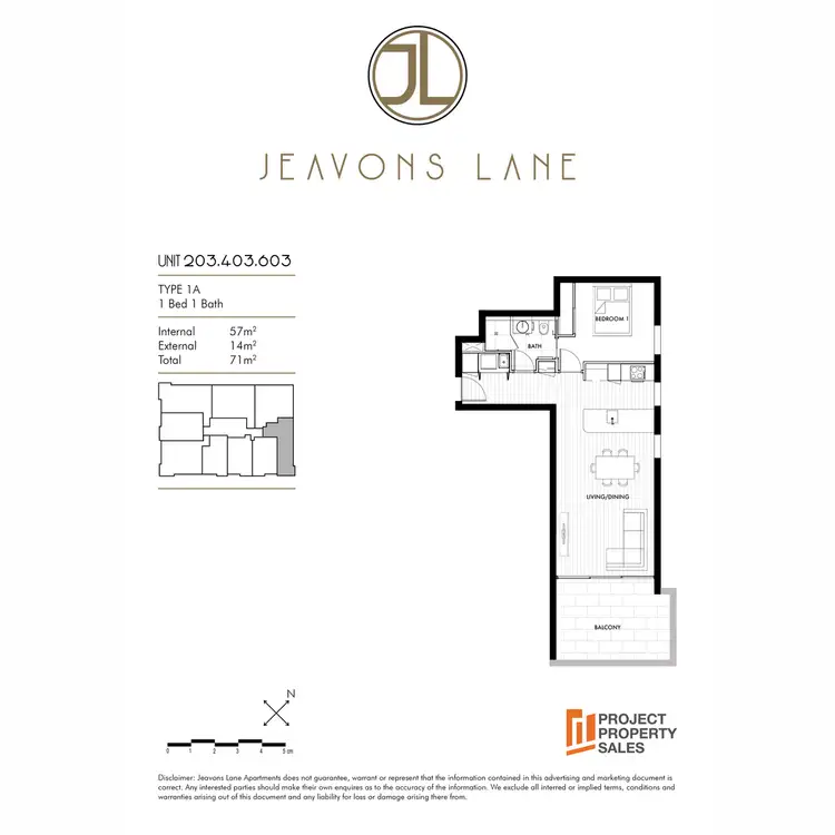 Floorplan of Homely apartment listing, 403/7 Jeavons Lane, Stones Corner QLD 4120