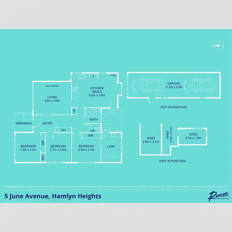 Floorplan of Homely house listing, 5 June Avenue, Hamlyn Heights VIC 3215