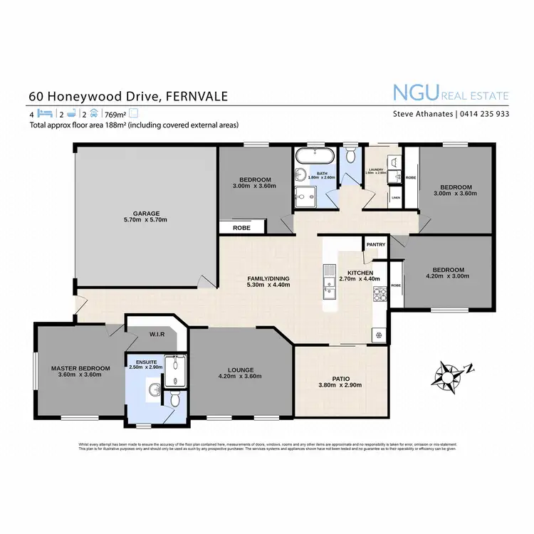 Floorplan of Homely house listing, 60 Honeywood Drive, Fernvale QLD 4306
