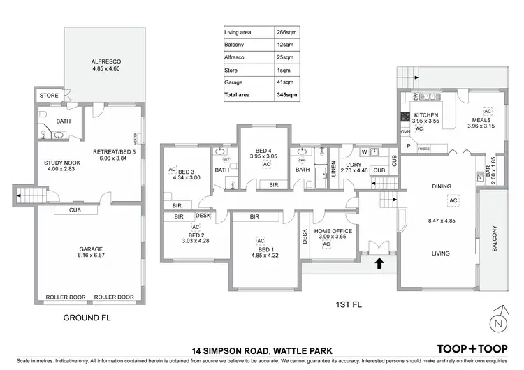 Floorplan of Homely house listing, 14 Simpson Road, Wattle Park SA 5066