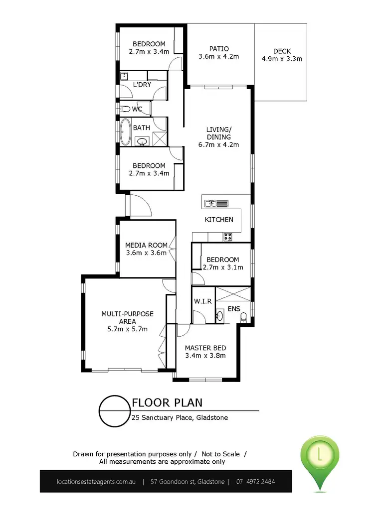 Floorplan of Homely house listing, 25 Sanctuary Place, South Gladstone QLD 4680