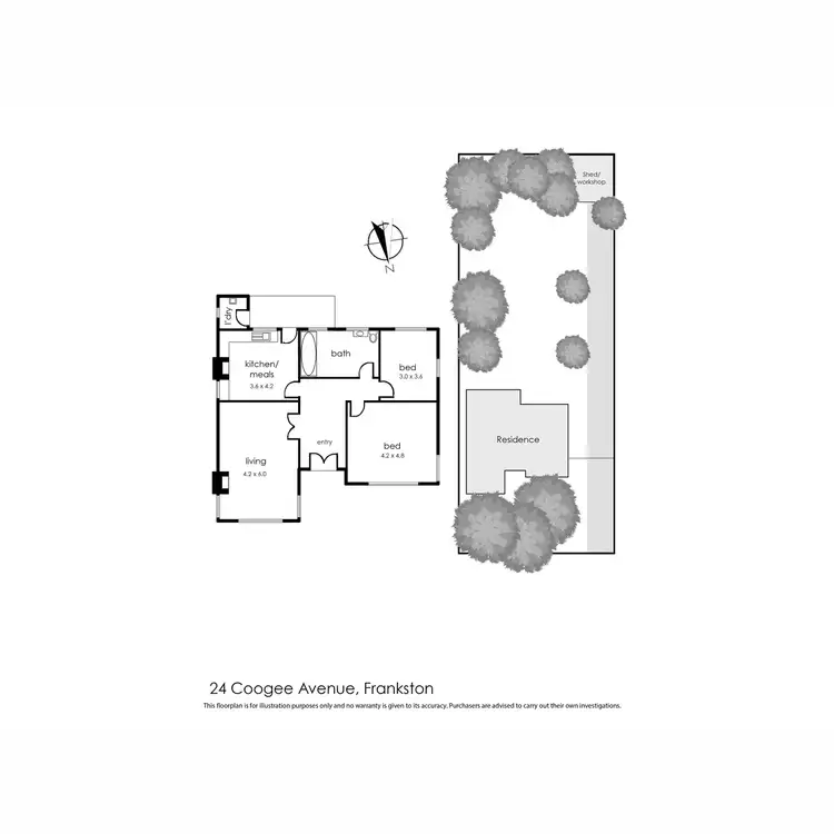 Floorplan of Homely house listing, 24 Coogee Avenue, Frankston VIC 3199