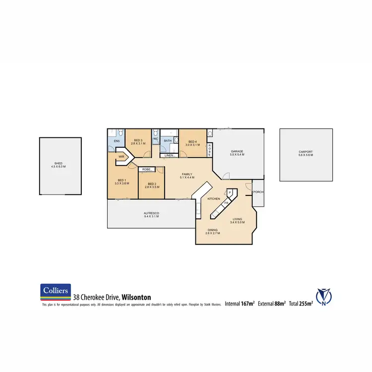 Floorplan of Homely house listing, 38 Cherokee Drive, Wilsonton QLD 4350