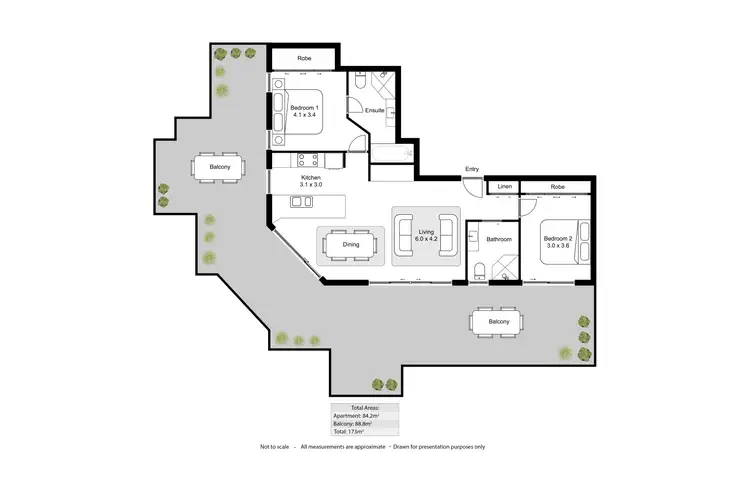 Floorplan of Homely unit listing, 54/110 Cambridge Street, West Leederville WA 6007
