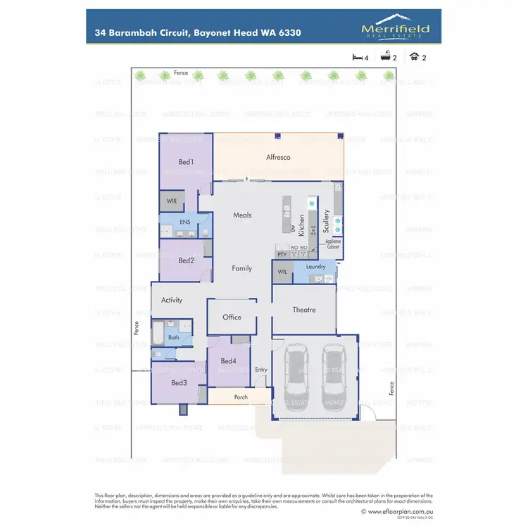 Floorplan of Homely house listing, 34 Barambah Circuit, Bayonet Head WA 6330