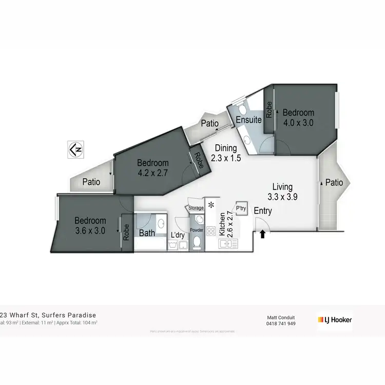 Floorplan of Homely apartment listing, 59/23 Wharf Road, Surfers Paradise QLD 4217