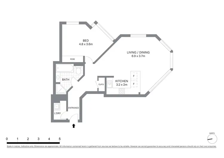 Floorplan of Homely apartment listing, 902/98 Gloucester Street, Sydney NSW 2000