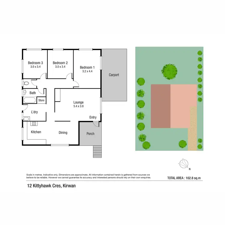 Floorplan of Homely house listing, 12 Kittyhawk Crescent, Kirwan QLD 4817