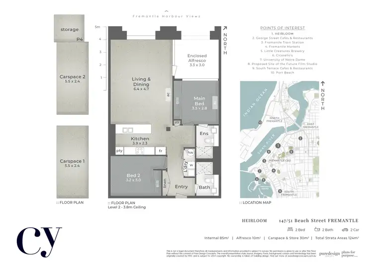 Floorplan of Homely apartment listing, 147/51 Beach Street, Fremantle WA 6160