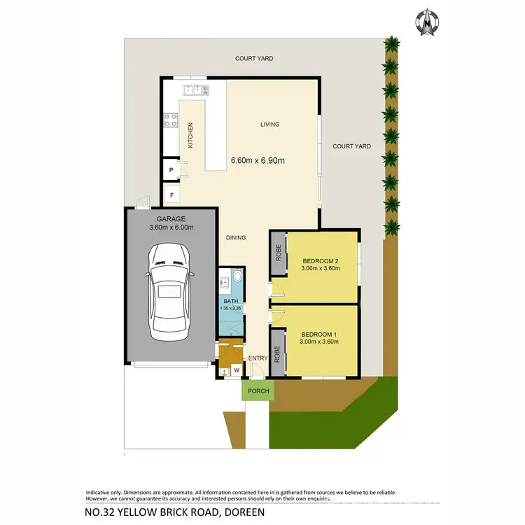 Floorplan of Homely unit listing, 32 Yellow Brick Road, Doreen VIC 3754