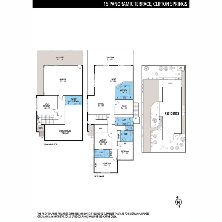 Floorplan of Homely house listing, 15 Panoramic Terrace, Clifton Springs VIC 3222