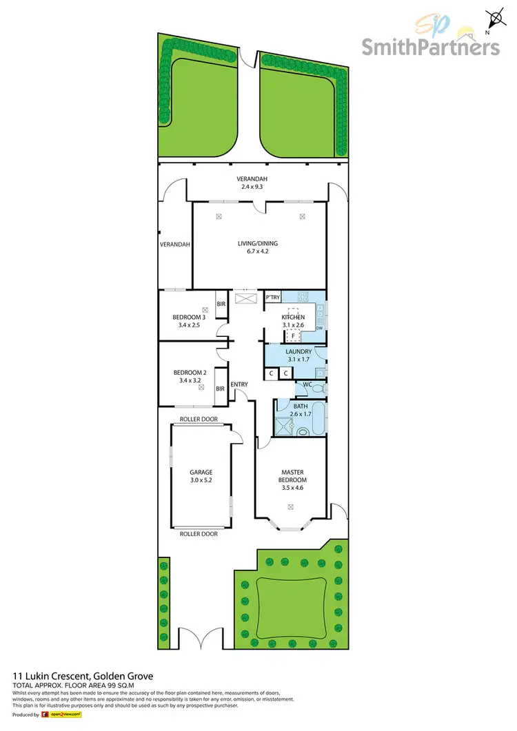 Floorplan of Homely house listing, 11 Lukin Crescent, Golden Grove SA 5125