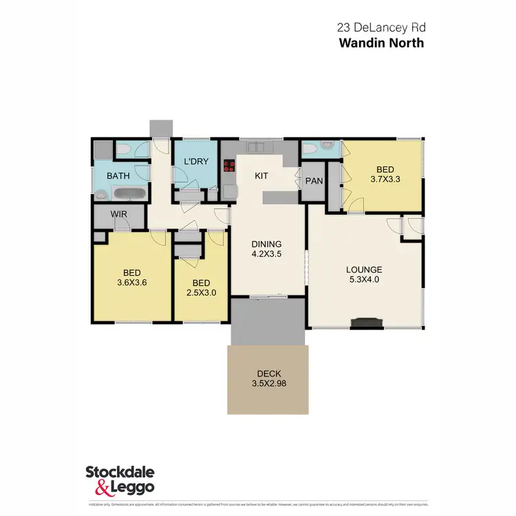 Floorplan of Homely house listing, 23 De Lancey Road, Wandin North VIC 3139