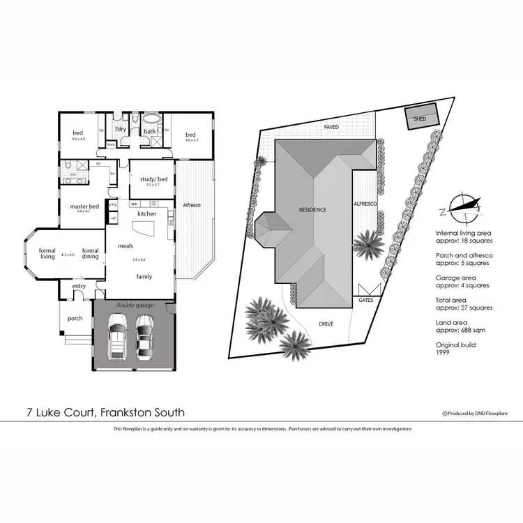 Floorplan of Homely house listing, 7 Luke Court, Frankston South VIC 3199
