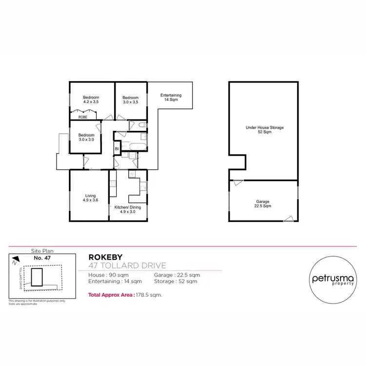 Floorplan of Homely house listing, 47 Tollard Drive, Rokeby TAS 7019