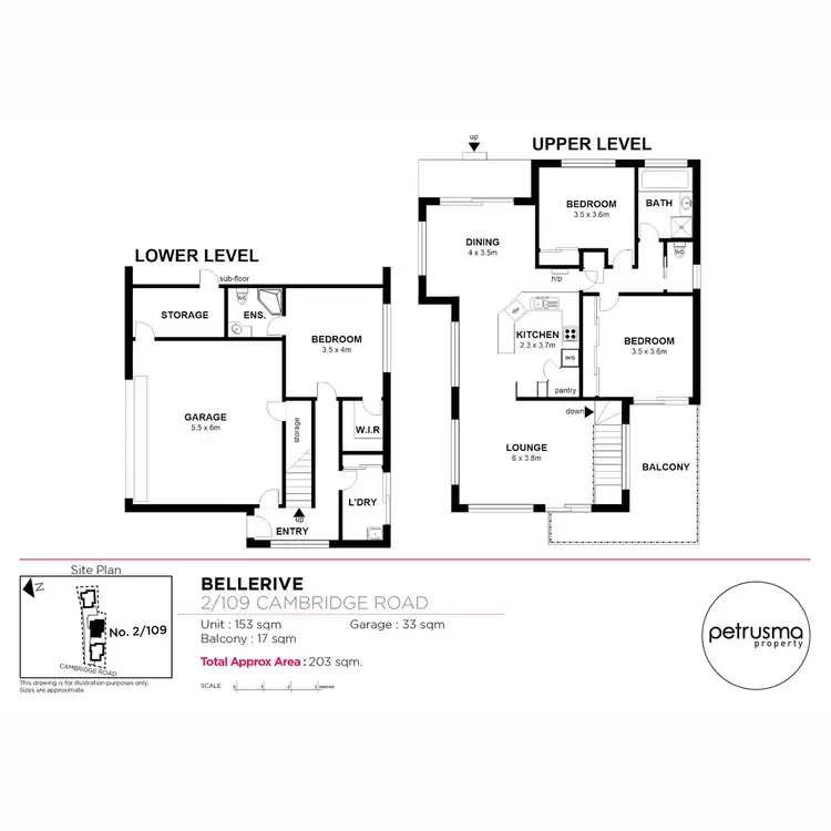 Floorplan of Homely villa listing, 2/109 Cambridge Road, Bellerive TAS 7018