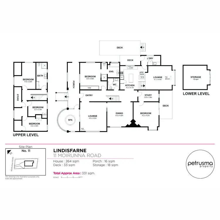 Floorplan of Homely house listing, 11 Moirunna Road, Lindisfarne TAS 7015