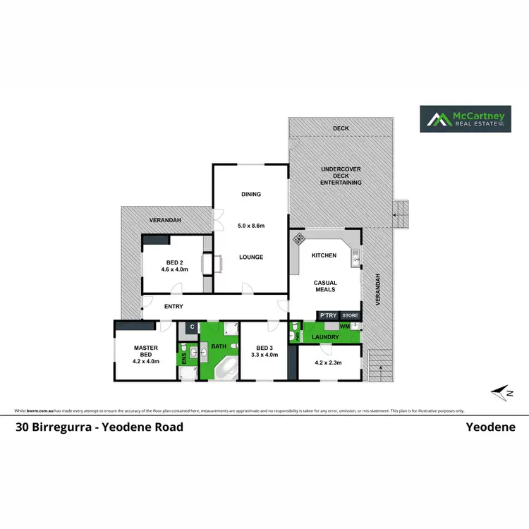 Floorplan of Homely house listing, 30 Birregurra Yeodene Road, Yeodene VIC 3249