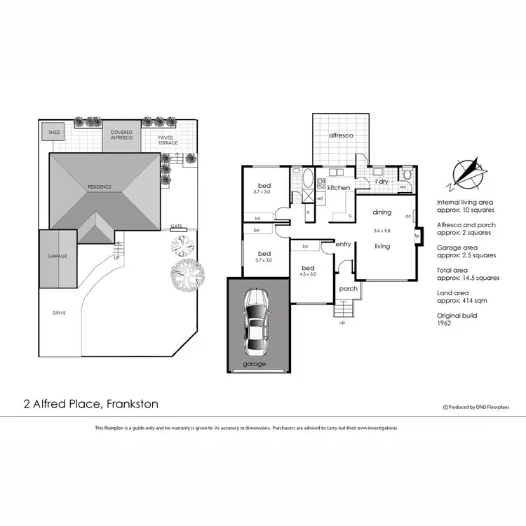 Floorplan of Homely house listing, 2 Alfred Place, Frankston VIC 3199