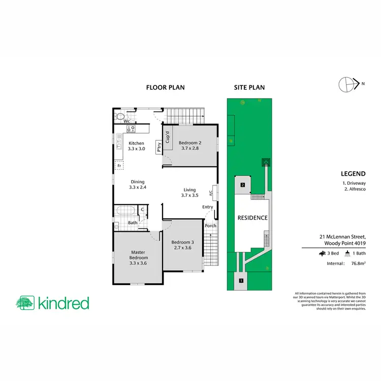Floorplan of Homely house listing, 21 McLennan Street, Woody Point QLD 4019
