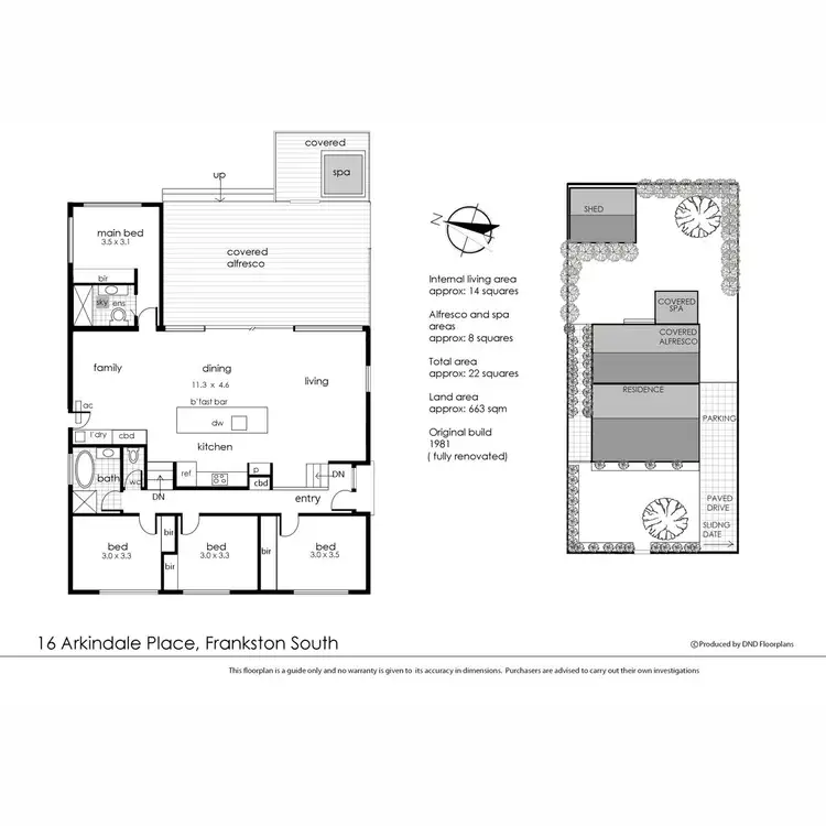 Floorplan of Homely house listing, 16 Arkindale Place, Frankston South VIC 3199