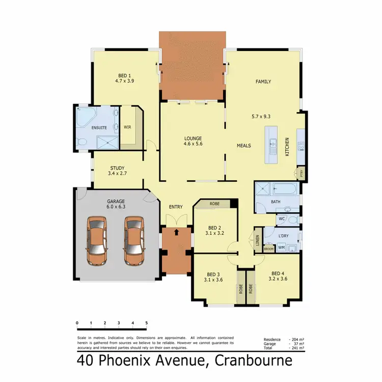 Floorplan of Homely house listing, 40 Phoenix Avenue, Cranbourne VIC 3977