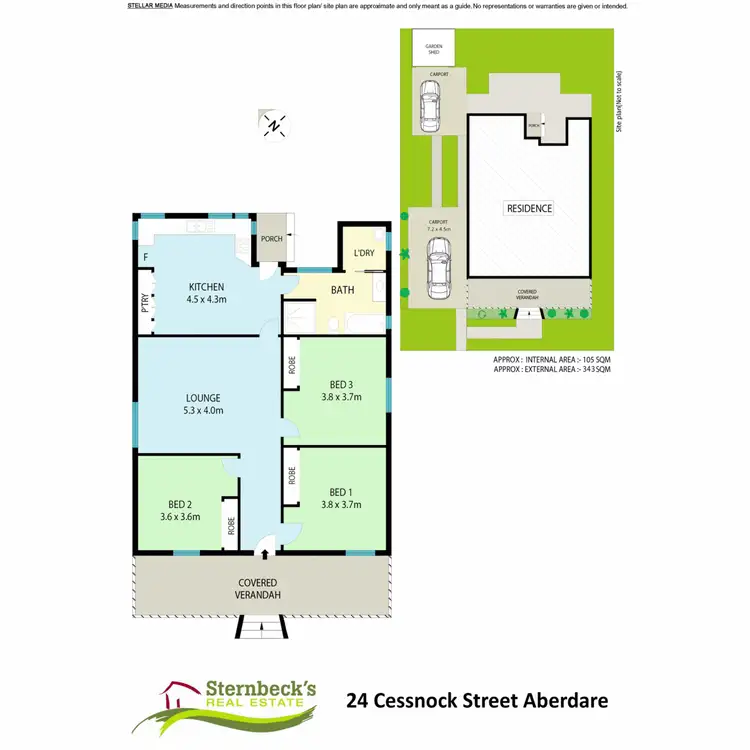 Floorplan of Homely house listing, 24 Cessnock Street, Aberdare NSW 2325