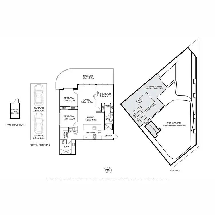 Floorplan of Homely apartment listing, 1305/18 Malone Street, Geelong VIC 3220